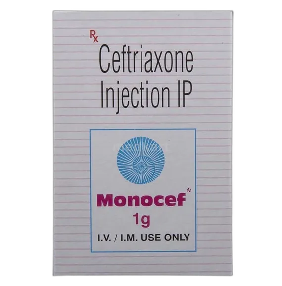 monocef injection 1 gm